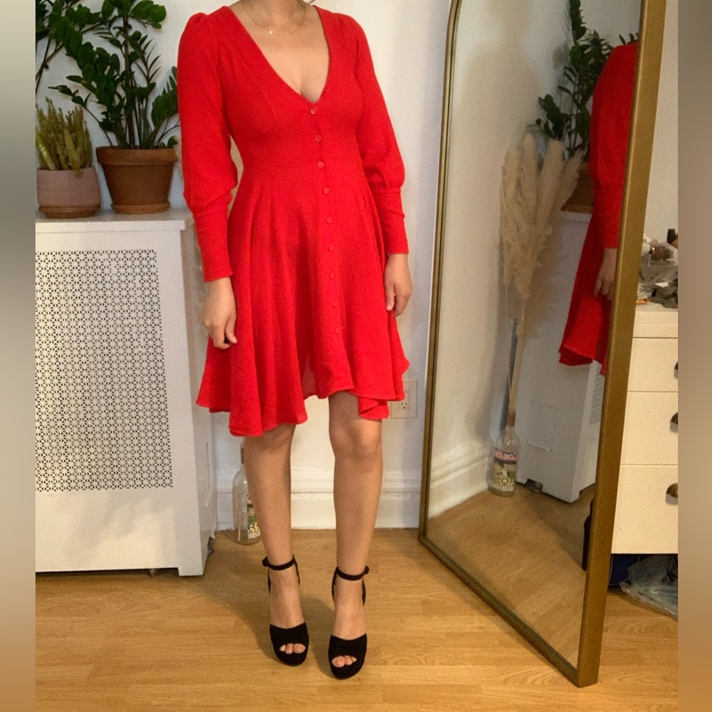 Family Affairs red Elton dress